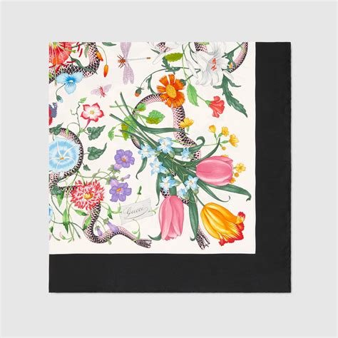 gucci mini flora scarf|gucci flora snake scarf.